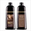 Outils 1 pièces 500ml shampooing de teinture pour cheveux noirs couvrant les cheveux shampooing de teinture de couleur de cheveux permanente essence d'huile d'argan naturelle livraison gratuite instantanée