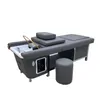 2024 newest spa salon furniture electric massage shampoo bed foot bath chair with removable assembly plate