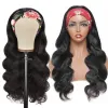 Perruques Perruque de bande de poils humains Wig Wig 180% de densité Remy Wigs de cheveux humains pour femmes noires Wig Brésilien