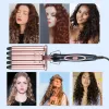 Irons CKEYIN Profesjonalne włosy Curling Iron Nano Titanium Ceramic 5 Barrels Wair Hair Waver Electric Hair Curler Tools