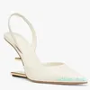 أفضل 23s/s زلة الأولى على Sandals Women Open Tee Tee Slingback Slingback Nude Black Nappa Wedding و Party Slippers