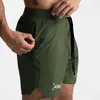 Gym Mens Quick-drying Training Shorts Men Sports Casual Clothing Fitness Workout Running Grid Compression Athletics Shorts 240306