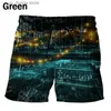 Men's Shorts Fashion Mathematical Formula Beach Shorts For Men 3D Printing Summer Casual Surfing Board Shorts Beachwear Mens Swim Trunks Y240320