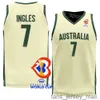 Printed World Cup Australia Basketball Jersey National Team 6 Josh Green 2 Matisse Thybulle 26 DUOP REATH Ben Simmons 25 6 Andrew Bogut 8 Matthew Dellavedova Shirt