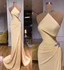 2023 Eenvoudige Elegante Mouwloze Zeemeermin Lange Prom Dresses Hoge Hals Hollow Out Sexy Backless Avondjurken BC149281543478