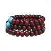 Strand Pterocarpus Santalinus Abacus Beads 12mmブレスレットカップル