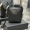 LE 5A7 Designer Bucket Bag Fashion Woman Luxurys Handbag Smooth Calfskin 26CM Crossbody Bags Work Travel Ladies Casual Shopping Tote Bag