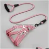 Dog Collars Leashes Adjustable Pet Harness Vest Comfortable Padded Handle Design For Supplies Easy Control Drop Delivery Home Garden Dhdk3