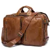 Wallets Men's Leather Briefcase Bag For Document Laptop S 14 Business Messenger Computer Totes