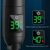 Smart 4Mode LED ajustable Pantalla de temperatura digital Cabezal de ducha Alta presión Baño de mano Ahorro de agua Cabezal de ducha Prensa 240314