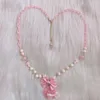 Pendentif Colliers Lolita Fait à la main AP Shell Petit collier rose et violet Objet doux Accessoires de mère mignons