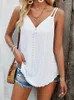 Kobiety z czołgów damskich swobodne topy kobiety letnie rękawe T-shirt żeński moda moda pusta koszulki damskie kolor solidny boho plażowy camisole