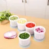 Storage Bottles Secure Portable Round Freshness Preservation Long-lasting Garlic And Onion Keeper Food Container Fridge-friendly Durable