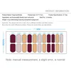 Falska naglar 1/2st Fashion Shiny Nail Stickers Självhäftande omslag för kvinnor Party Colorful Decor Manicure