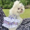 犬のアパレルペット衣類犬用花ロリータドレス