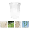 Vases Office Decor Acrylic Flower Arrangement Bucket Container Transparent Vase Decorative Centerpiece Simply