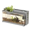 Sweethome abs Small Aquarium Fish Tank Kitビルトイン酸素バーミュート多機能デスケープランドスケープ水槽ホームオーナメント240314