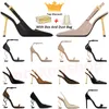 2024 Neue Designer-Sandalen High Heels Saint Laurents Luxurys Paris Dress Classics Damen 10 cm Plateau-Absatz Slingback Goldene Büro-Hochzeitsböden mit Boxgröße 35-41