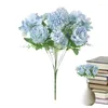 Decorative Flowers Peonies Bouquet Creative Fake Peony Branch Simulation Flower Wooden Calendar High Quality Desktop Decorate Supplies