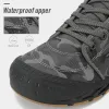 Stövlar Mens Winter Boots Plush Warm Trekking Shoes Autumn Antislip Walking Shoes Waterproof Snowbouts för utomhussport Bomuller