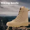 Zapatos deportivos para hombre, Botas de senderismo al aire libre con cordones para montañismo, transpirables, entrenamiento de caza, ligeros y antideslizantes