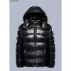 Designer Mens Jacket Shiny Winter Windproof Warm Down Hooded Jackets Par Sweatshirts Hip Hop Trench Coat Asian Storlek