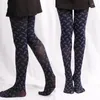 Vrouwen sokken contrast kleur bloemen patroon panty voor lente val 300d panty kousen
