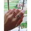 Винт Картер кольца ногтя роскошные классические кольцо для ногтя женское темперамент титановый сталь сталь бесцветный браслет подарка для лучших друзей 8qz2
