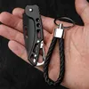 Taktiska knivar Mini Folding Knife Outdoor Rostfritt stål Knivar Portable EDC Keychain Pocket Knife Outdoor Camping Meat Cleaverl2403