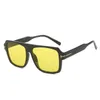 New Fashion Large Frame Sunglasses for Womens Uv Protection Trend T-shaped Decorative Glasses