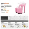 Slippers 2023 New Fashion Heels Extreme Platform High 20cm Pole Dance Shoes Model Sexy Walk Walk Show While Highheeled Women