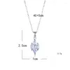 Pendentif Colliers Brillant Luxe Zircon Collier pour Femmes Chaîne En Acier Inoxydable Bijoux À La Mode Accessoires Cadeaux Amis