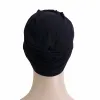 Modal algodão underscarf hijab muçulmano ninja boné quimio câncer chapéu cabeça interna cachecol envoltório perda de cabelo gorro gorro turbante