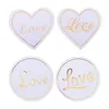 Party Decoration Gold 300pcs Stickers Stamp 4 Design Christmas Wedding Valentine's Day Use Candy Chocolate Bag Box Seal Sticker