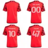2024 New York Red Soccer Jerseys 24/25 Мужские # 9 MORGAN TOLKIN Версия игрока Униформа Молодежная рубашка FORSBERC # 10 Детский комплект