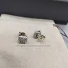 Boucles d'oreilles fines de créateurs de bijoux en argent sterling 925, diamant Moissanite pour femmes, cadeau d'anniversaire, vente en gros, boucles d'oreilles de luxe