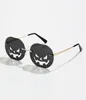 Rimless Pumpkin Shape Sunglasses Women Men 2021 Oval Alloy Hollow Sun Glasses Female Halloween Punk Eyeglasses Oculos9843169