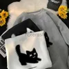 Men's Hoodies Sweatshirts Oversized Hoodie Thin White Walf Checks Hoodies Oversize Funny Cat Print 5XL Man Casual Wear Hoody Male Sweatshirt 24318