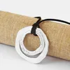 Hänge halsband 2 st antik stor öppen hammare runda cirkel charms hänge kontakter för halsband som gör smyckesfynd