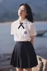 Palco desgaste japonês jk uniforme classe verão estudante faculdade estilo júnior saia alta escola sênior