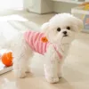 Vestuário para cães Frutas Bolha Fio Bordado Sling Pet Roupas Cool Respirável Colete Primavera Verão Roupas de Cachorrinho XS-XL