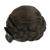 Chignon Soowee Capelli sintetici Intrecciati Chignon Ballerino Capelli finti Pettine Clip Ciambella Scrunchie Artiglio Copri chignon Updo per donne e bambini