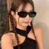 occhiali da sole firmati Zhao Lusi's Same Style Black Street Photo Occhiali da sole, resistenti ai raggi UV, 2024 Nuovo stile Instagram Spicy Girl, Donne personalizzate