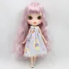 ICY DBS Blyth doll white dark skin joint body glassy matte face Can Changed Makeup and Dress DIY special 16 bjd 240307