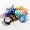 Hair Accessories 10PCS 3.6CM 1.4" Fashion Rose Bud Flower For Mini Rolled Rosettes Satin Ribbon Fabric Flowers Headband