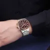 Брендовые многофункциональные кварцевые водонепроницаемые мужские часы MINI FOCUS со стальным ремешком 0133G