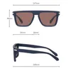 Solglasögon Shauna Square Men Polarised Driving Fashion Mirror Shades UV400 Women Sun Glasses