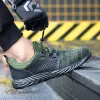 Сапоги Hkaz Men Safety Shoes Lightweight Cool Fashion Steel Toe Work Boots с защитой от антисмысля и 3 цветовых вариантов LBX830