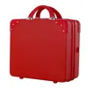 Suitcases Carrying Suitcase Small Cute Women Makeup 14 Inch 16 17 Cosmetic Box Mini Storage Boarding Case Travel Rolling Luggage