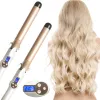 Irons Real Electric Professional Ceramic Hair Curler LCD Curling Iron Roller Curls Wand Wand Wand Waver Styling Styling Tools